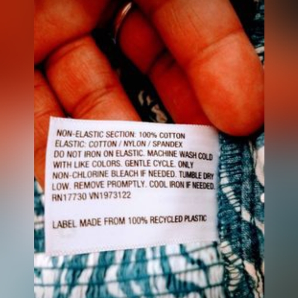 AVA & VIV 4X blue/white print crop blouse - Picture 6 of 10